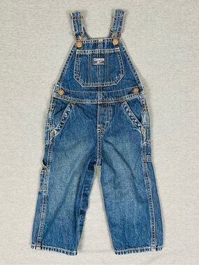 OshKosh B'gosh Medium Blue Denim baby Overalls with Front Pocket